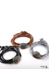 Boho Bracelet, RH Rope Wrap Bracelet, Black Tourmaline